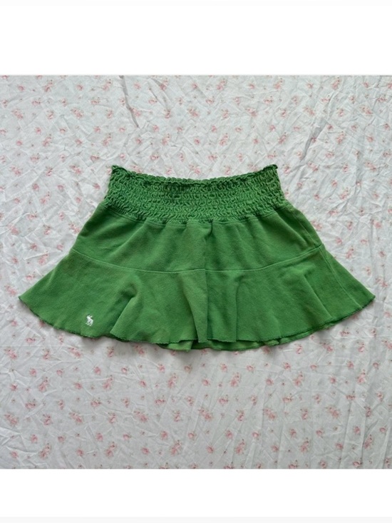 Abercrombie & Fitch Dresses & Skirts - y2k abercrombie green cotton mini skirt